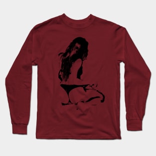 Girl on the beach Long Sleeve T-Shirt